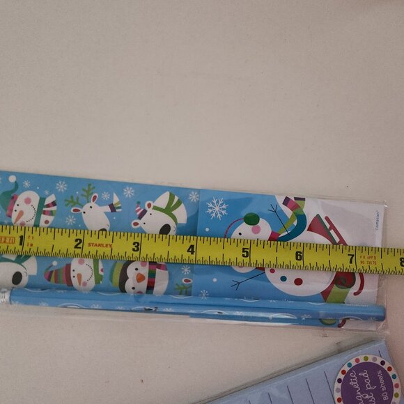 Cotton Gift Bag,Snowman Magnetic List Pad/Sticker Sheet/Mini Pad/Pencil & Mug - Picture 11 of 16